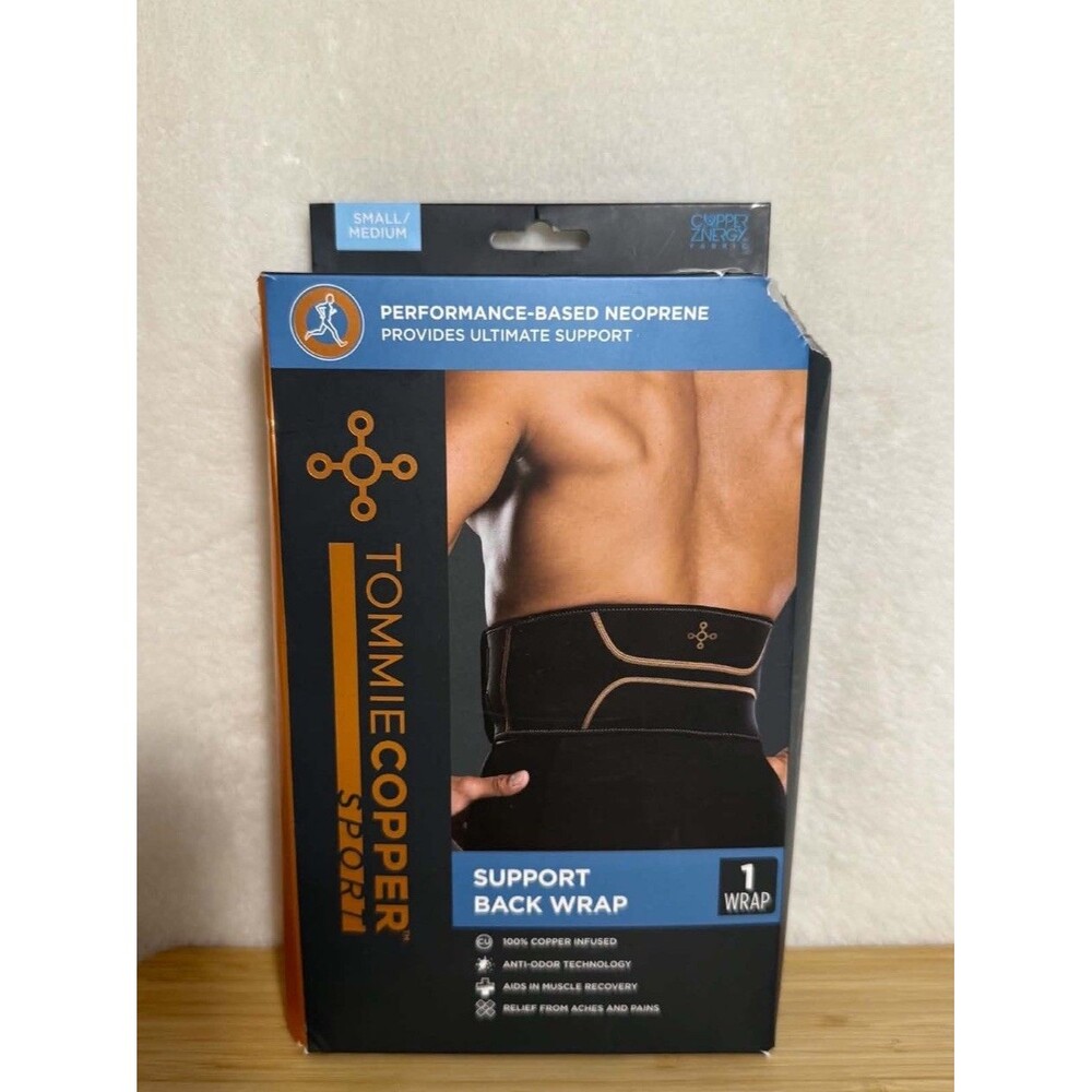 Tommie Copper Sport Comfort Back Brace S/M Support Posture Lumbar Wrap